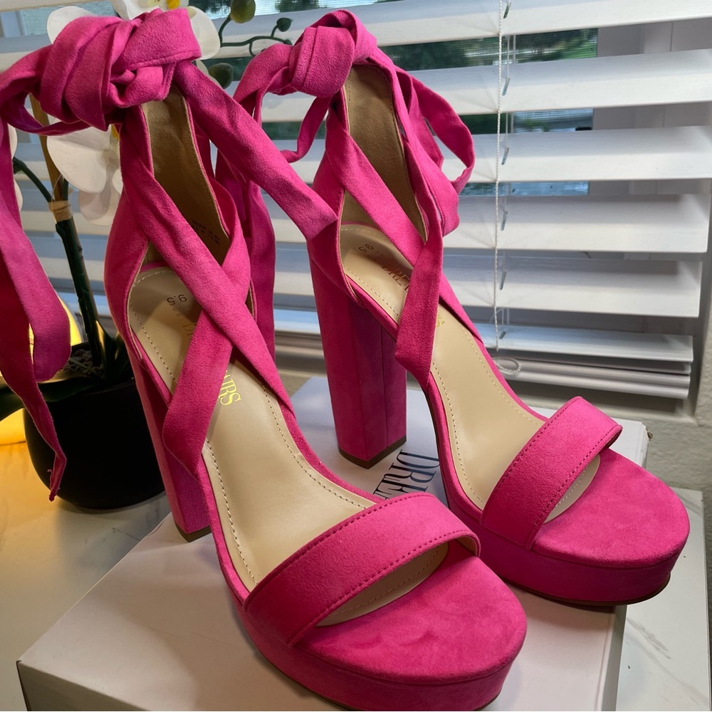 Stylish Pink Platform Heels